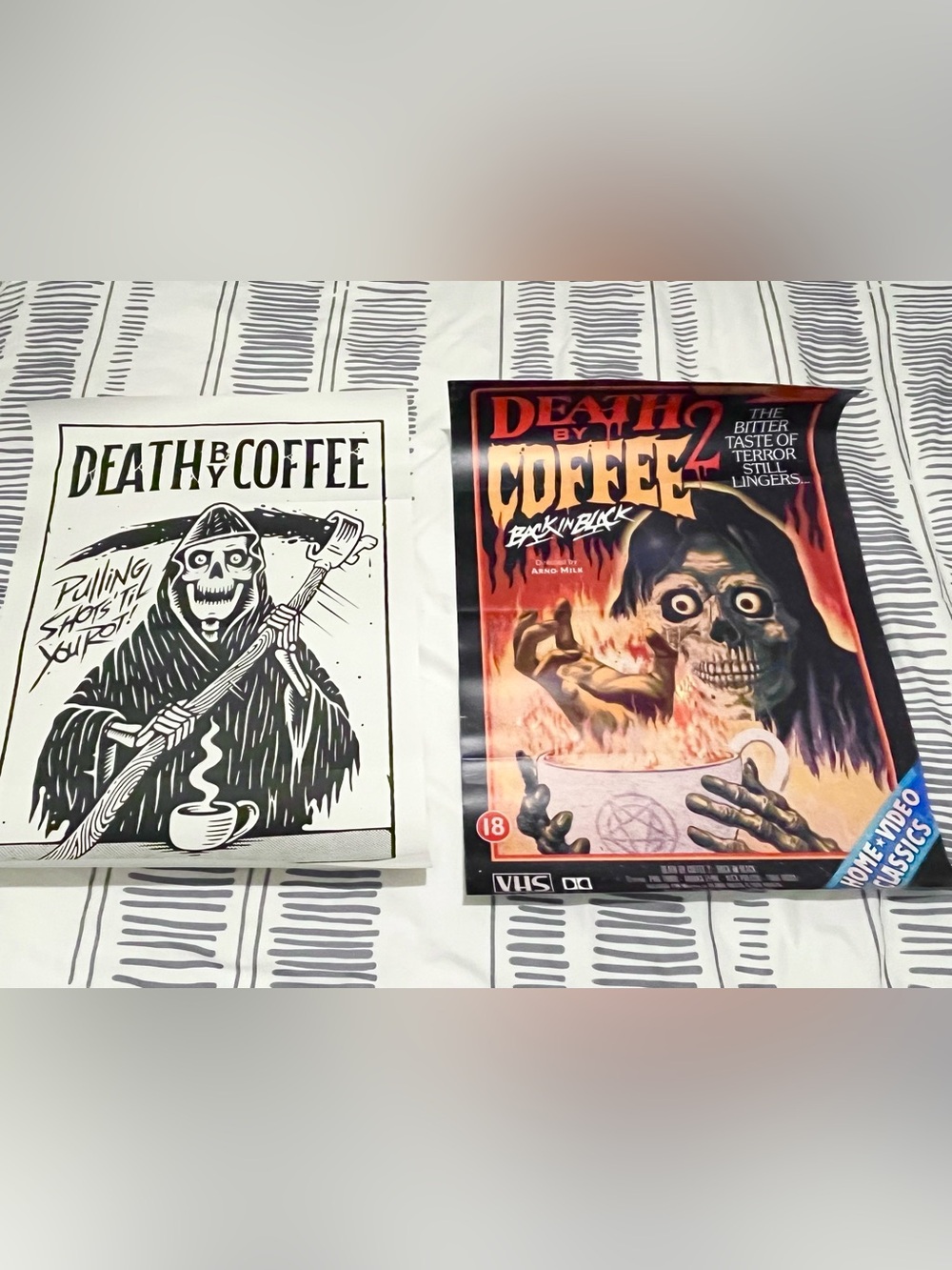 Death By Coffee Poster Set - 23 x 16.5”